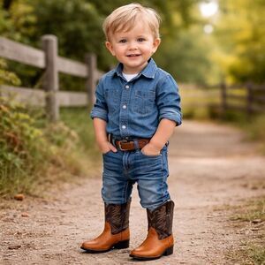 ACME Leather Cowboy Boots Vintage